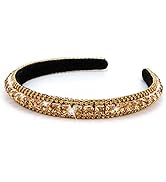 Wecoe Coffee Rhinestone Headband - Shine Bright Like a Diamond - Perfect for Weddings, Homecoming...