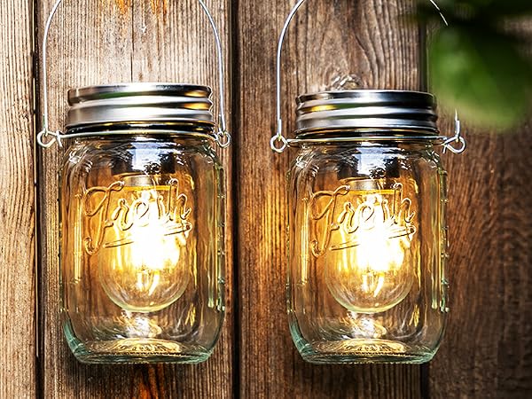 Mason Jar Lights Hanging
