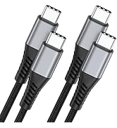 6FT USB-C to USB-C Cable, 2-Pack C to C Charger Cable Fast Charging 60W(3A) Type C to Type C Cabl...