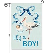 Gkodw It's a Boy Garden Flag, Funny Birth Announcement Yard Sign for Outside, Cute Baby Shower Gi...