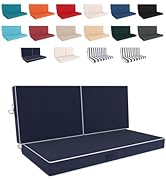 Odsiikly 46 x 24 Outdoor Loveseat Cushion Set, 3 Piece Seat Cushions for Patio Furniture,Fade Res...