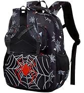 AUIVTY Kids Backpack Boys Girls Ages 3-8 Spider Backpack Kindergarten Elementary School 15 Inch T...