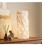 RONDURE Modern Ceramic Decorative Table Lamp Living Room Bedroom Bedside | Handcrafted Unique War...