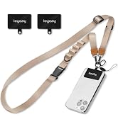 Icycay Phone Lanyard Crossbody, Champagne Gold Cell Phone Lanyard for Around The Neck Adjustable ...