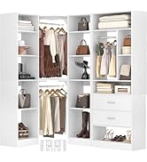 Besiost Corner Closet System with 2 Sets, 63.2
