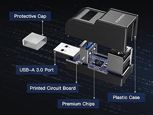 3 ports usb hub