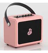 JUSTPRO Mini Guitar Amp, 5W Portable Electric Guitar Amplifier Rechargeable, Wireless Guitar Prac...