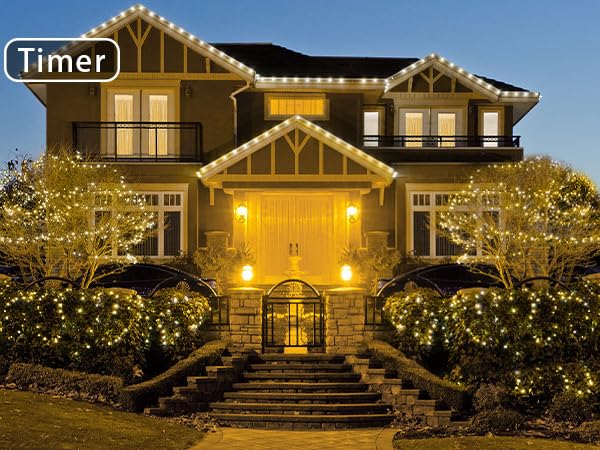 christmas lights on a house