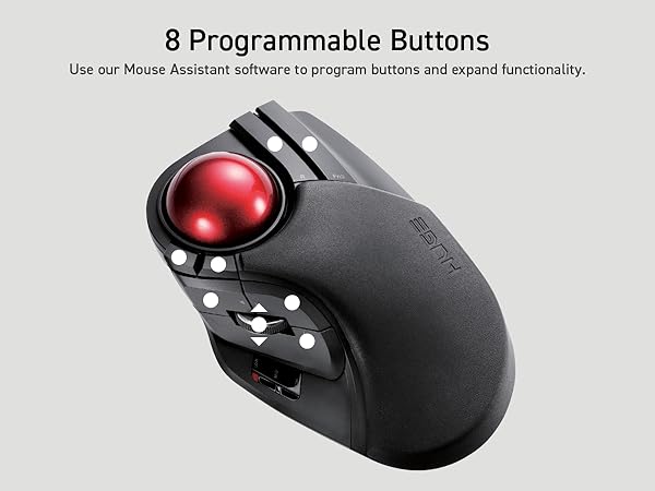 Huge Trackball Programmable Buttons