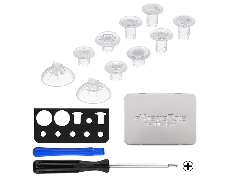 eXtremeRate ThumbsGear EDGE V3 Interchangeable Thumbsticks for PS5, PS4 Controller Analog Joysticks