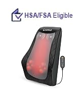 CuPiLo Back and Neck Massager, FSA Eligible HSA Store Massager for Pain Relief Deep Tissue, Heate...