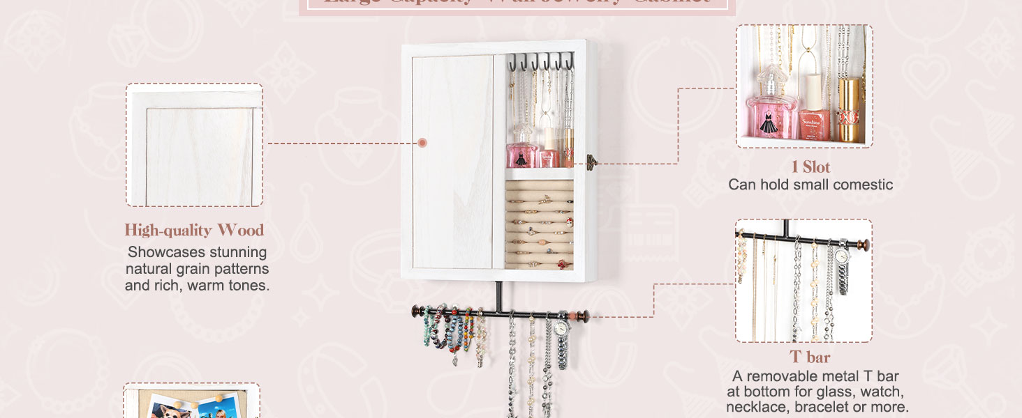 Wall Mounted Jewelry Organizer