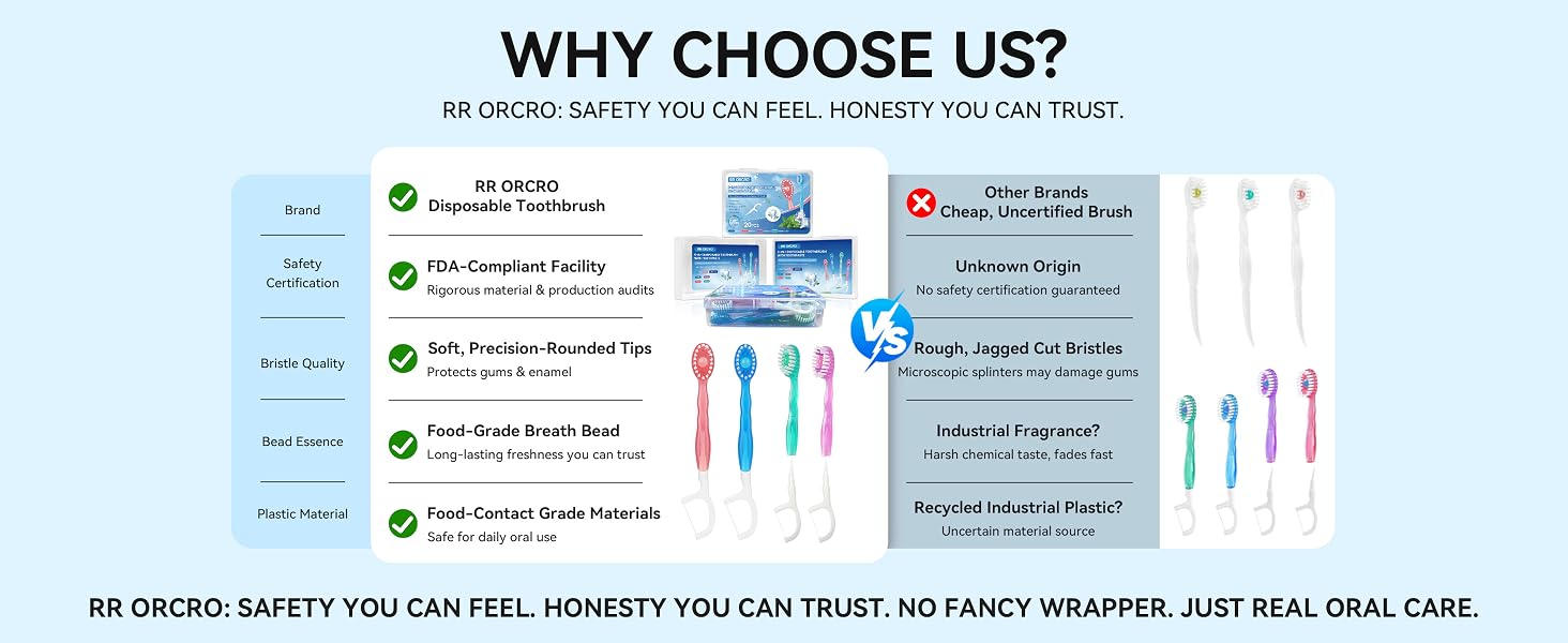 Disposable Toothbrushes with Toothpaste