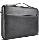 DOMISO 17.3 inch Laptop Sleeve Case Water-Resistant PU Computer Cover Bag for HP, Dell Notebook,B...