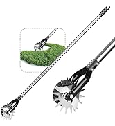Yuanling Edger Lawn Tool Hand Manual Wheel Rotary Lawn Edger with Adjustable Stainless Steel Hand...
