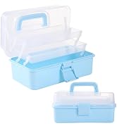 Flower River 11(in) Versatile Three-Layer Folding Organizer Box,Ideal for Art & Crafts,Toys,Sewin...