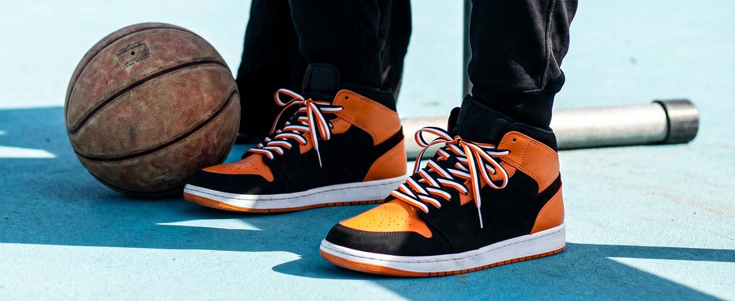orange shoe laces
