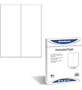 PrintWorks Professional Perforated Paper for Menus, Booklets, Forms and More, 8.5 x 11, 20 lb, 1 ...