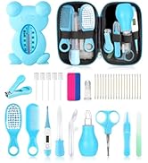 Baby Grooming and Healthcare Kit, Portable Baby Safety Care Set with Hair Brush Comb Nail Clipper...