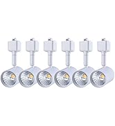 mirrea 6 Pack LED Track Lighting Heads Compatible with Single Circuit H Type Track Lighting Rail ...