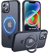 CASEKOO Designed for iPhone 14 Case/iPhone 13 Case with Magnetic Invisible Stand [Military Drop P...