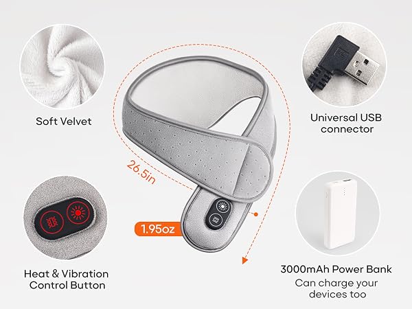 neck wrap with vibration massager