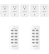 Syantek Remote Control Outlet Wireless Light Switch for Household Appliances, Expandable Remote L...