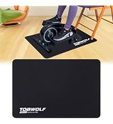 TOBWOLF Non-Slip Workout Mat for Ellipse Leg Exerciser, Ellipse Machine Mat, Exercise Mat for Und...