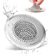 Sink Drain Strainer, Reversible Mesh Sink Strainer with 304 Stainless Steel , Wokdada Revolutiona...