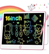 Hockvill LCD Writing Tablet for Kids 16 Inch, Toys for Girls Boys Drawing Pad for 3 4 5 6 7 8 Yea...