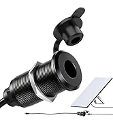 RVSPARK RV Waterproof Pass Through Wall Socket for Starlink Mini, Recessed Mount Aluminum DC 5.5 ...