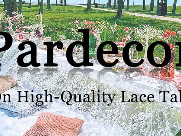 LACE TABLECLOTH BANNER