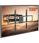 Heavy Duty Full Motion TV Wall Mount for 60-120 Inch TVs, 265 Lbs Max | Heavy-Guage Steel, Fit Ul...