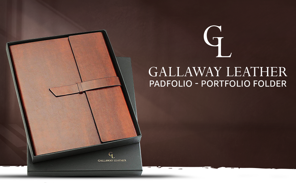 leather folder portfolio binder