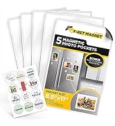 Magnetic Photo Frames - 8.5 x 11 Magnet Picture Frame Set - Picture Magnets for Refrigerator - Ma...