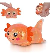 Ssqauvig Axolotl Squishy Toy, Medium Squishy Axolotl Squeeze Toy, Soft Slow Rising Stress Relief ...