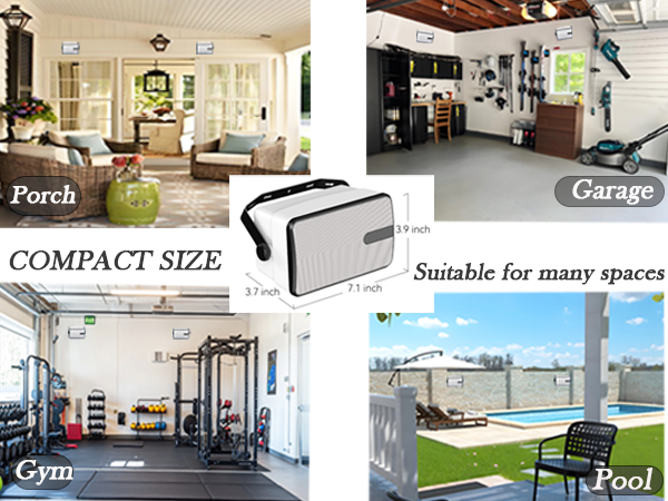 Bluetooth wall mount speakers