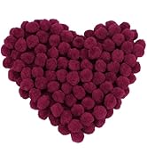 MORFEN 150 Pieces Pom Poms, 1 Inch Craft Pom Poms, Fuzzy Pompom Puff Balls, Small Pom Pom Balls f...
