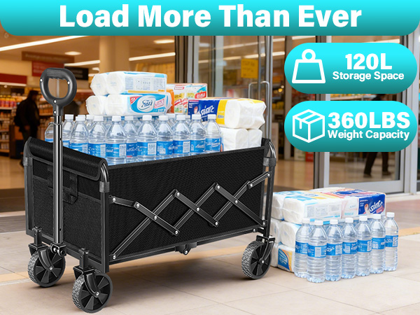 collapsible wagon portable,utility foldable wagon,outdoor wagon,family grocery wagon