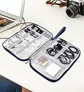 navy blue electronics organizer bag