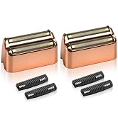 2 Pack Shaver Replacement Foil and Cutters Compatible with BaBylissPRO Double FXFS2 Metal Shaver ...