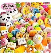 BUDI Upgraded Coluans 30Pcs Kawaii Squishies Random Super Slow Rising Squeeze Fidget Toy Bun Phon...