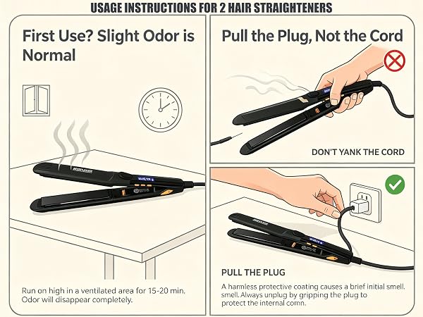 Flat Iron Hair Straightener Curler 2 in 1