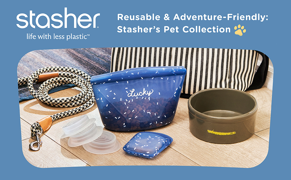 Stasher Reusable Pet Bowls