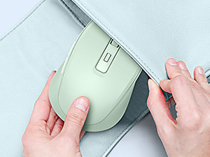 portable mouse green