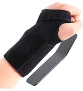 TXJ Sports Carpal Tunnel Wrist Brace Night Support for Women Men Left Right Hand Ulnar Wrist Pain...