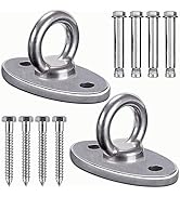 SELEWARE Ceiling Mounts Cast Stainless Steel Swing Hangers Wall Anchors Hanging Sensory Swing Yog...