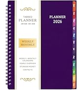 2026 Planner - Planner 2026, 2026 Planner Weekly and Monthly with Tabs, Jan 2026 - Dec 2026, 6.25...