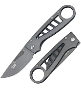 Pocket Knife, Folding Knives, edc, 2.75" 8Cr13MoV Stainless Steel Blade, Aluminum Handle with Tit...