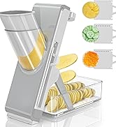 Eletronova Safe Mandoline Slicer for Kitchen, Vegetable Slicer, All in 1 Julienne Slicer for Potato